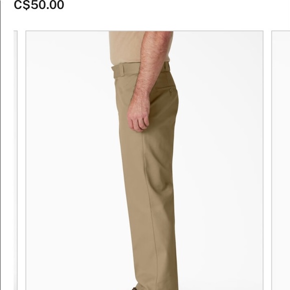 Dickie’s 874 original fit khakis - logo patch removed - Picture 2 of 10